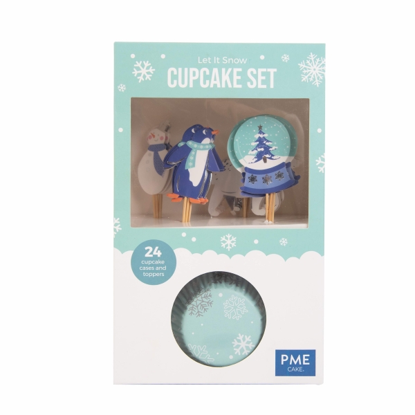 Cupcake Set - Let it Snow